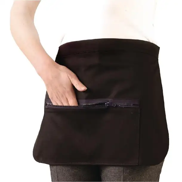 Whites Money Pocket With Zip Black - Image 4