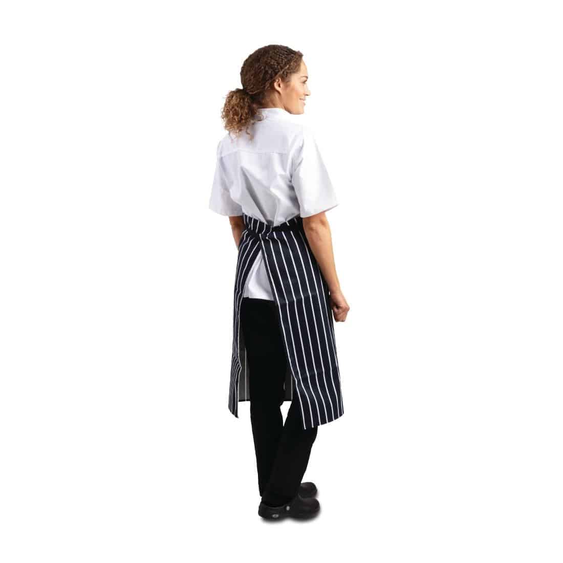 Whites Butchers Waist Apron Blue and White Stripe - Image 4