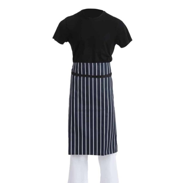 Whites Butchers Waist Apron Blue and White Stripe - Image 6