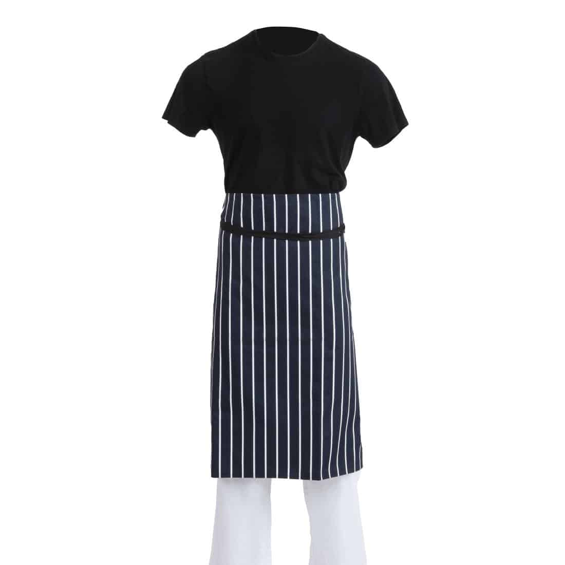 Whites Butchers Waist Apron Blue and White Stripe - Image 7