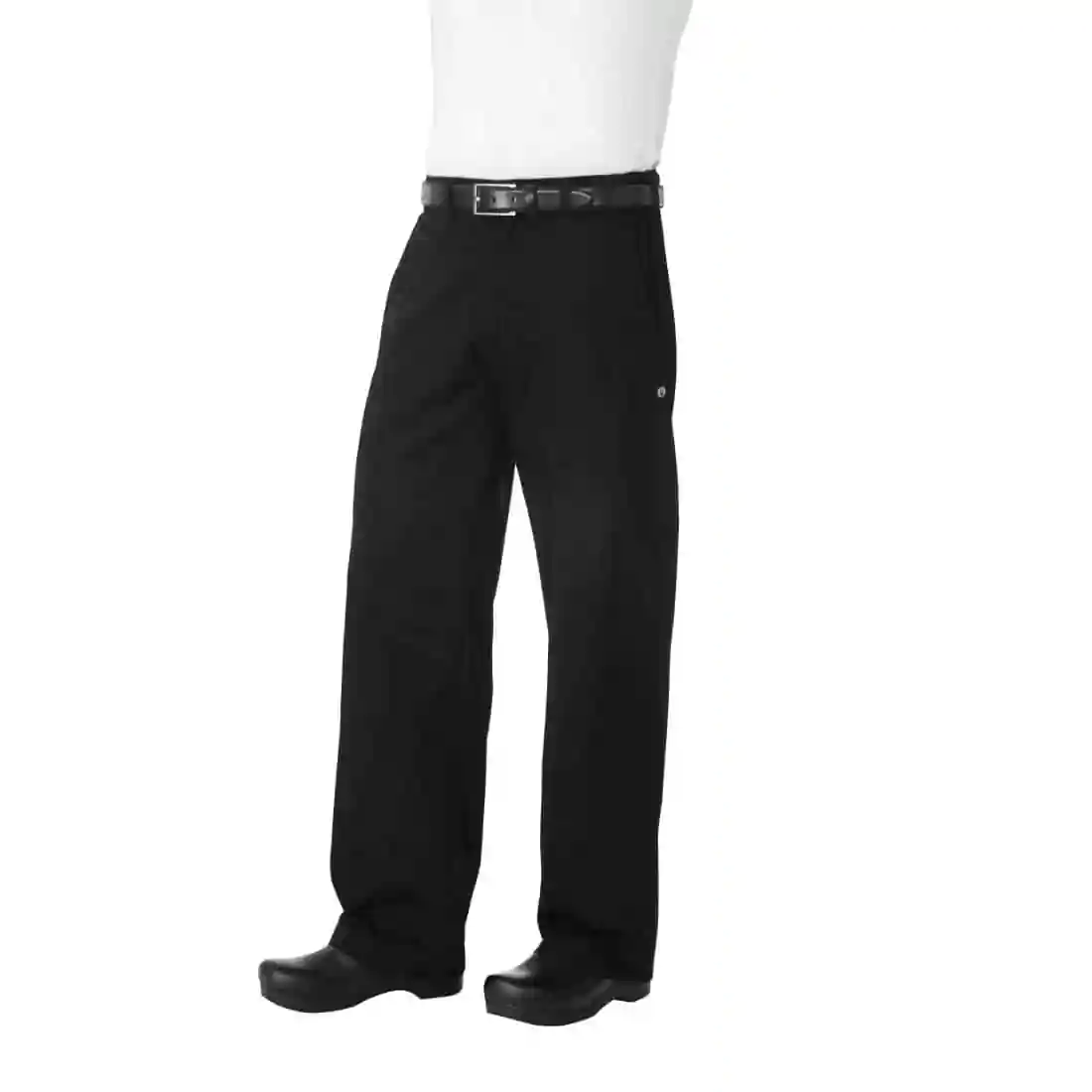 Chef Works Unisex Executive Chefs Trousers Black Herringbone - Image 2