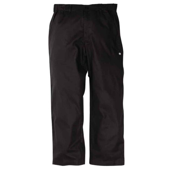 Chef Works Unisex Executive Chefs Trousers Black Herringbone - Image 3