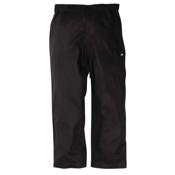 Chef Works Unisex Executive Chefs Trousers Black Herringbone - Image 3