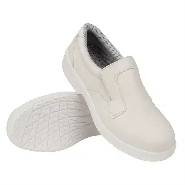 Lites White Slip On Safety Shoe