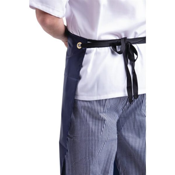 Whites Light Duty Waterproof Bib Apron Blue - Image 4