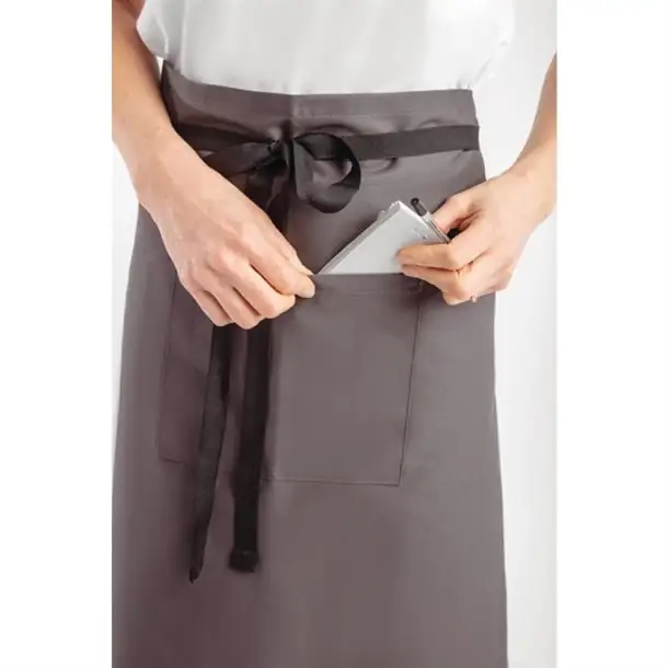 Uniform Works Regular Bistro Apron Charcoal - Image 2