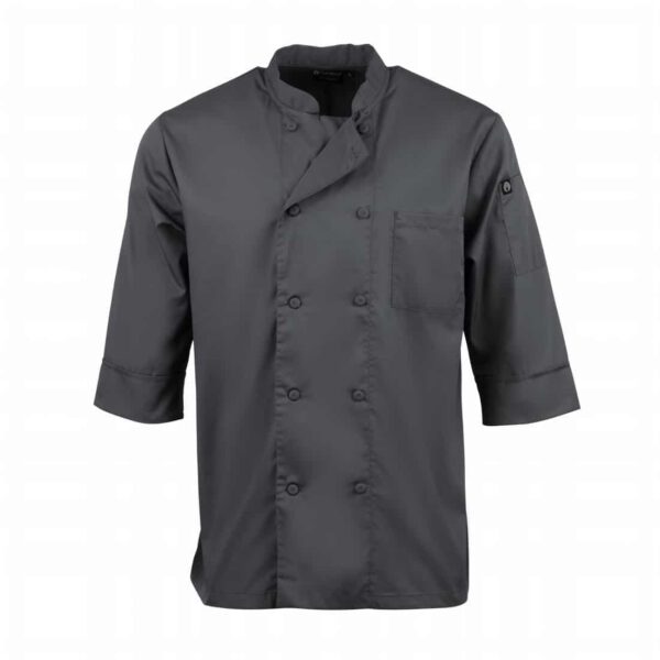 Chef Works Unisex Chefs Jacket Grey - Image 6