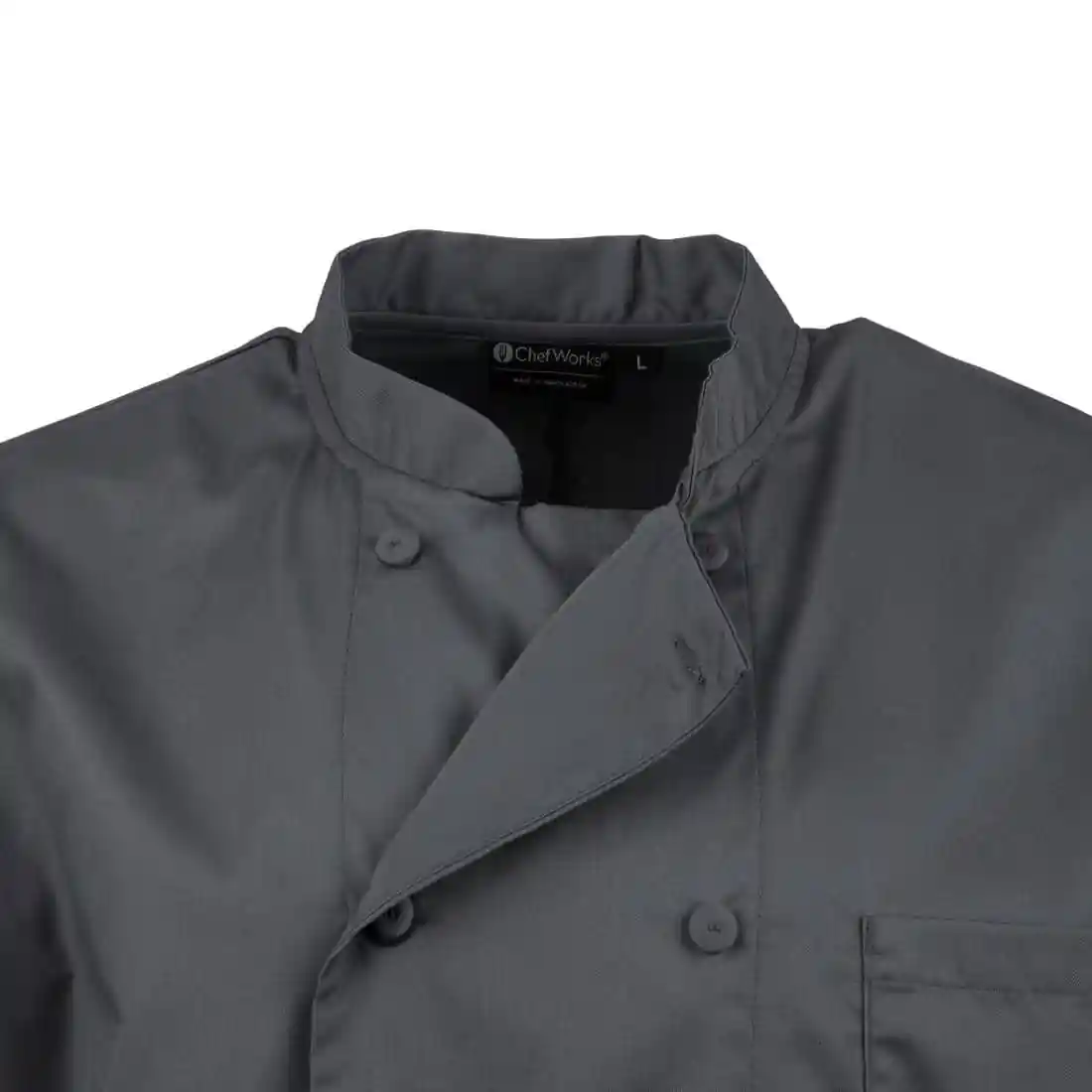 Chef Works Unisex Chefs Jacket Grey - Image 7