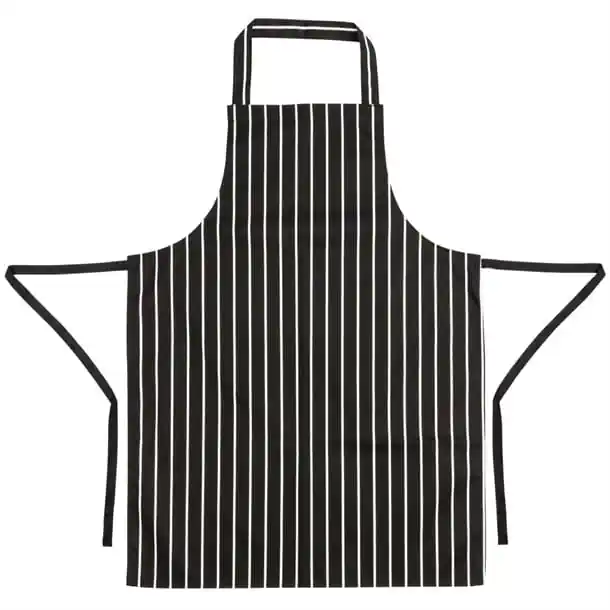 Whites Bib Apron Butchers Stripe Black - Image 6