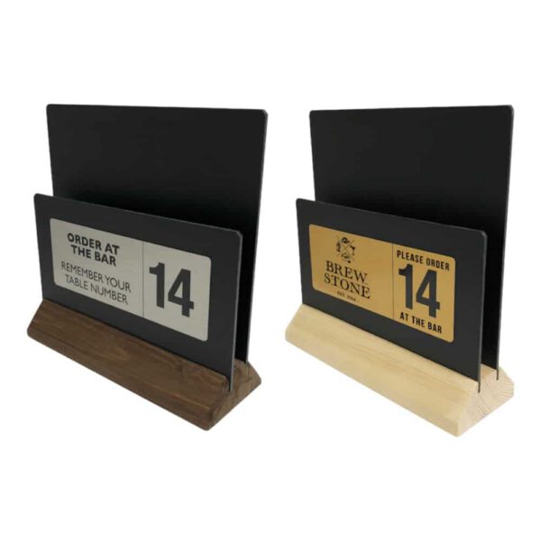 Personalised Chalkboard Menu Holders - Image 3