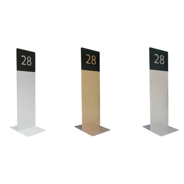 Aluminium Tall Table Number