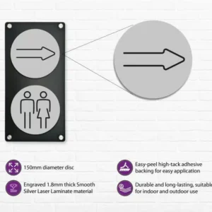 Arrow Door Symbol 150mm