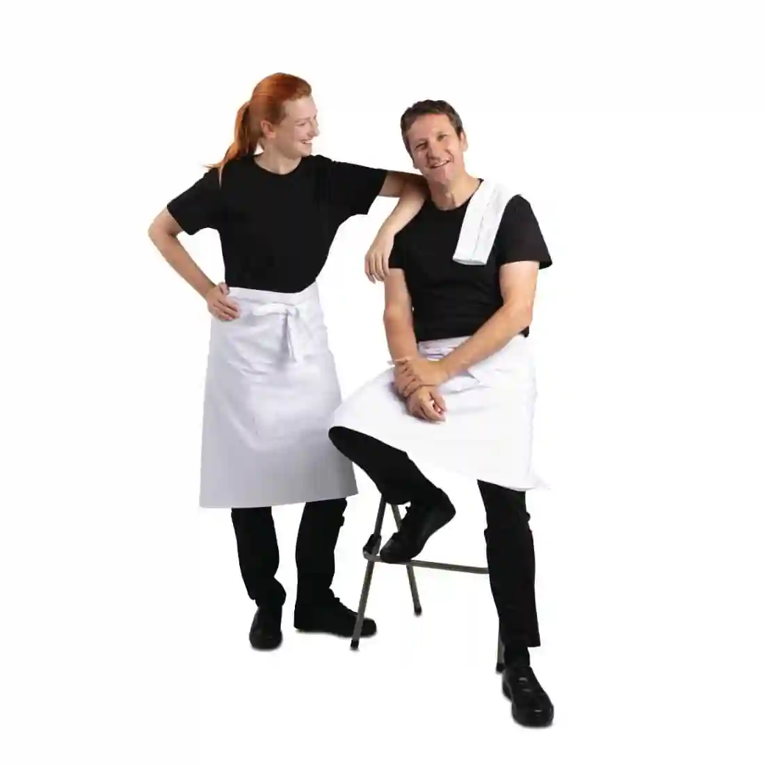 Regular Bistro Apron White - Image 9