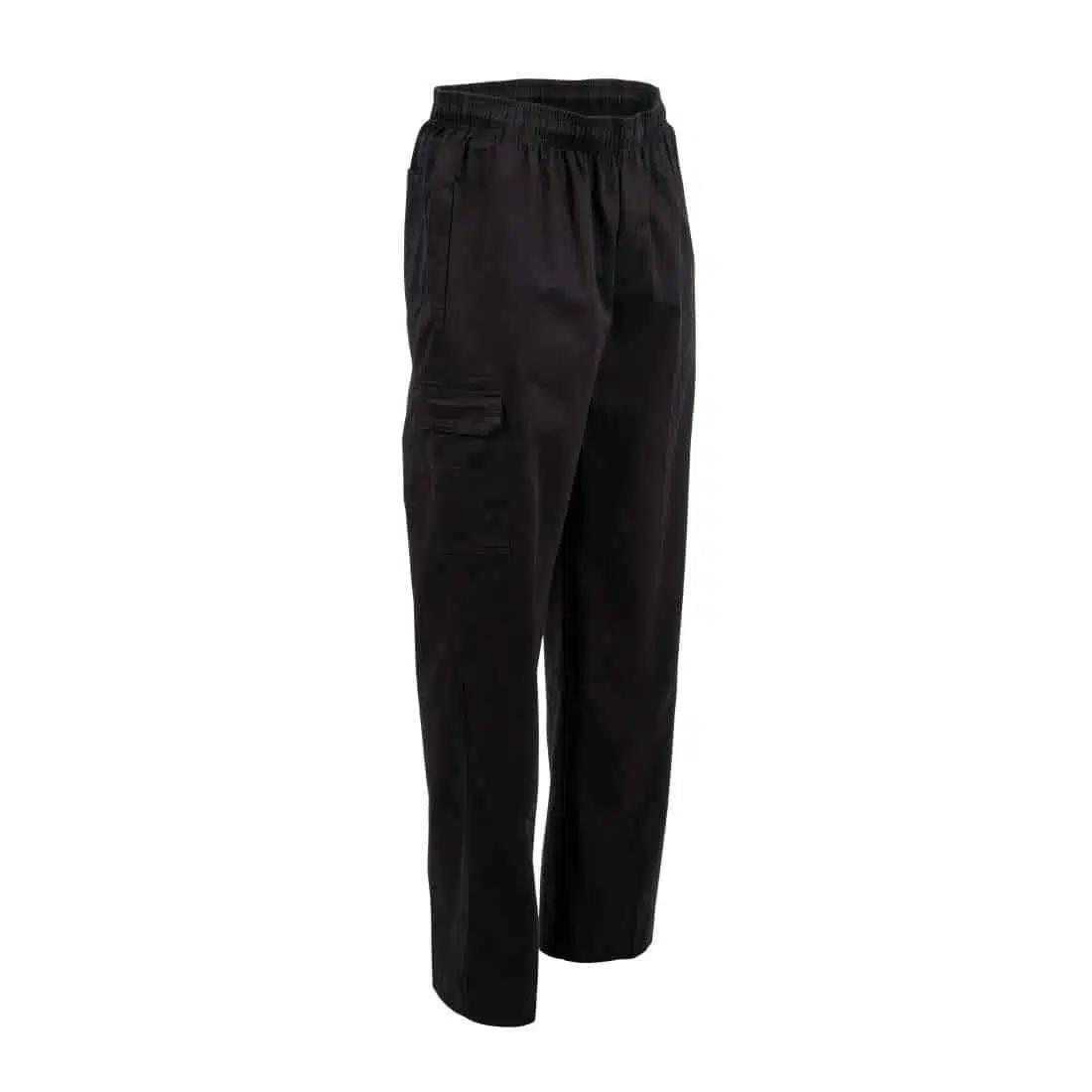 Chef Works Unisex Slim Fit Cargo Chefs Trousers Black - Image 5