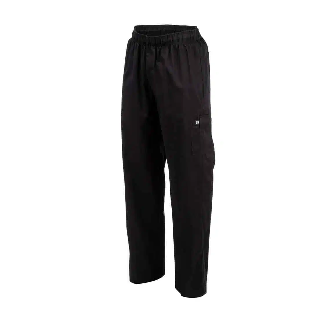 Chef Works Unisex Slim Fit Cargo Chefs Trousers Black - Image 6