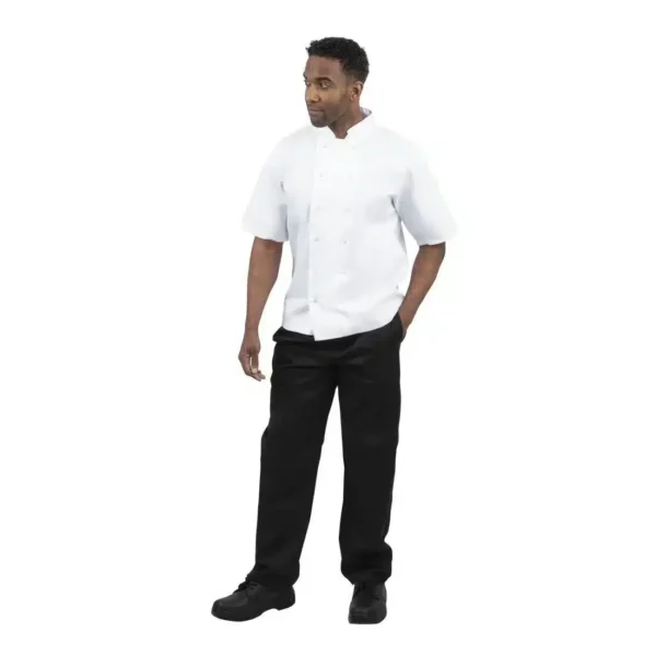 Whites Boston Unisex Short Sleeve White Chefs Jacket - Image 13