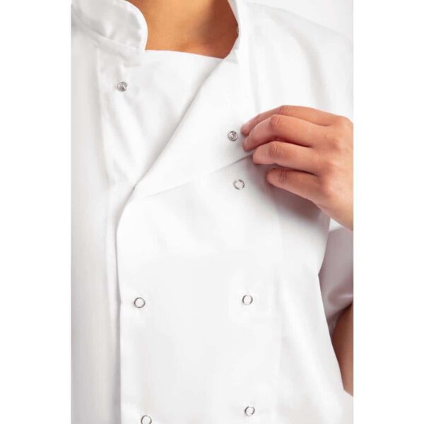 Whites Boston Unisex Short Sleeve White Chefs Jacket - Image 11
