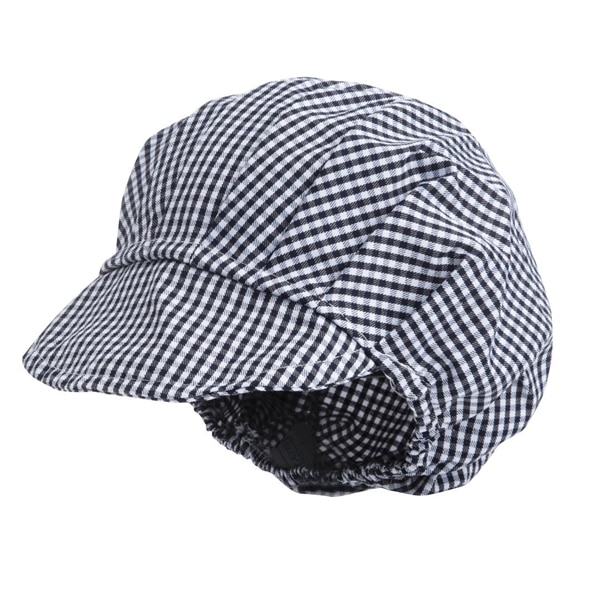 Whites Peaked Hat Blue and White Check