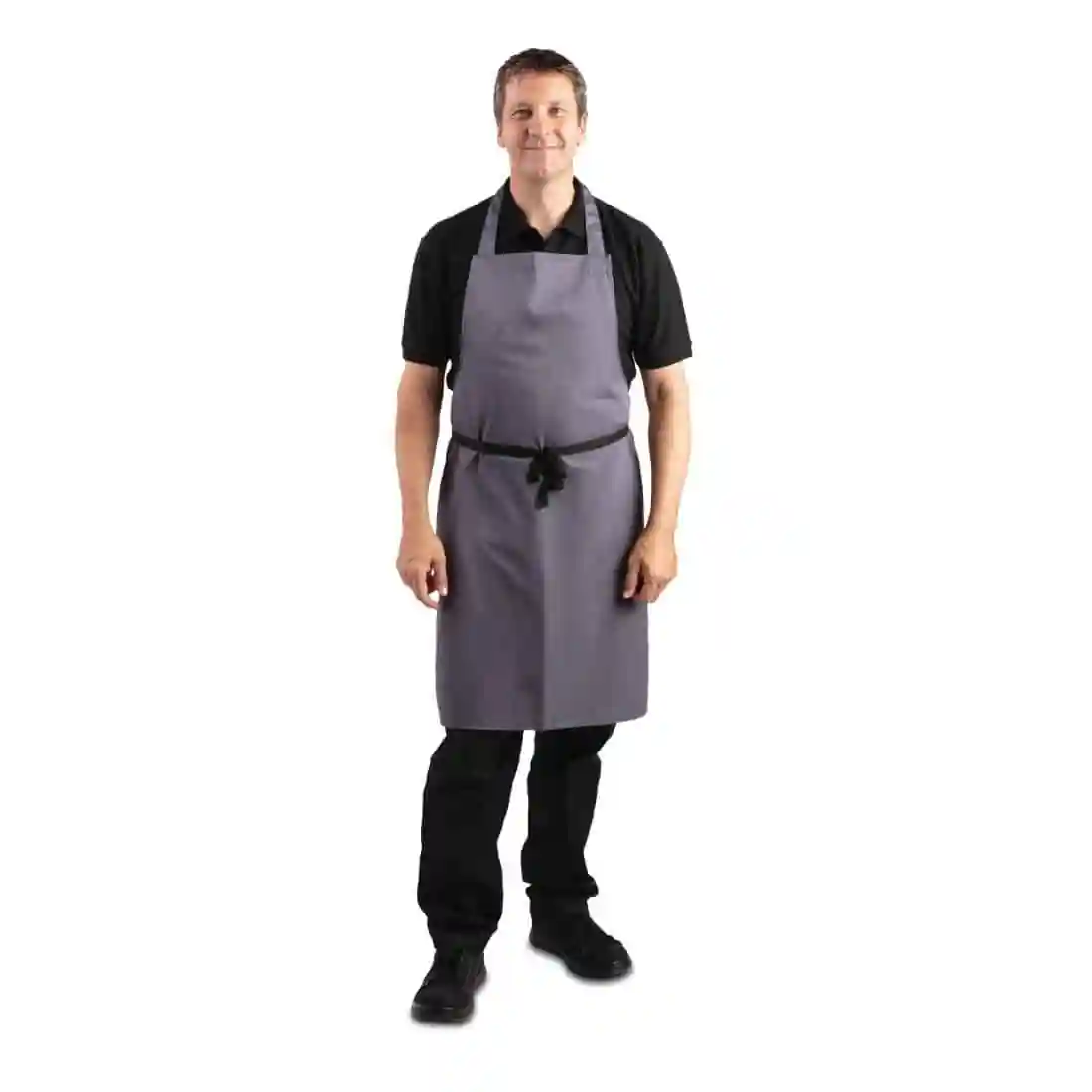 Whites Polycotton Bib Apron Charcoal - Image 8