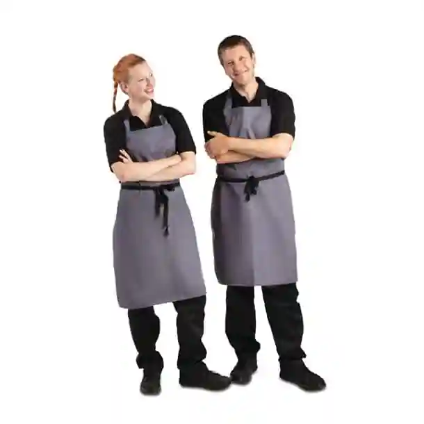 Whites Polycotton Bib Apron Charcoal - Image 10