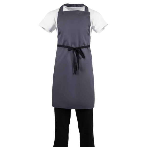 Whites Polycotton Bib Apron Charcoal - Image 3