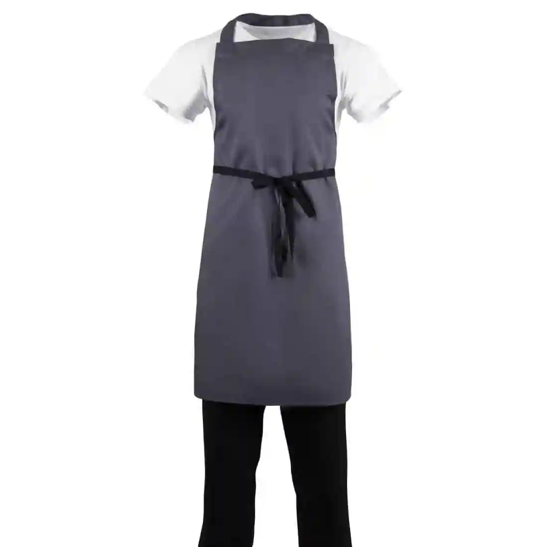 Whites Polycotton Bib Apron Charcoal - Image 3