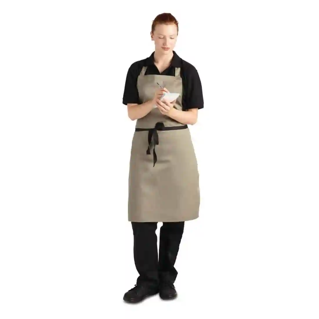 Whites Polycotton Bib Apron Olive - Image 4