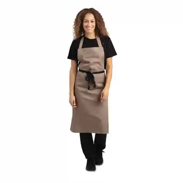 Whites Polycotton Bib Apron Tan - Image 4