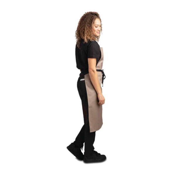 Whites Polycotton Bib Apron Tan - Image 5