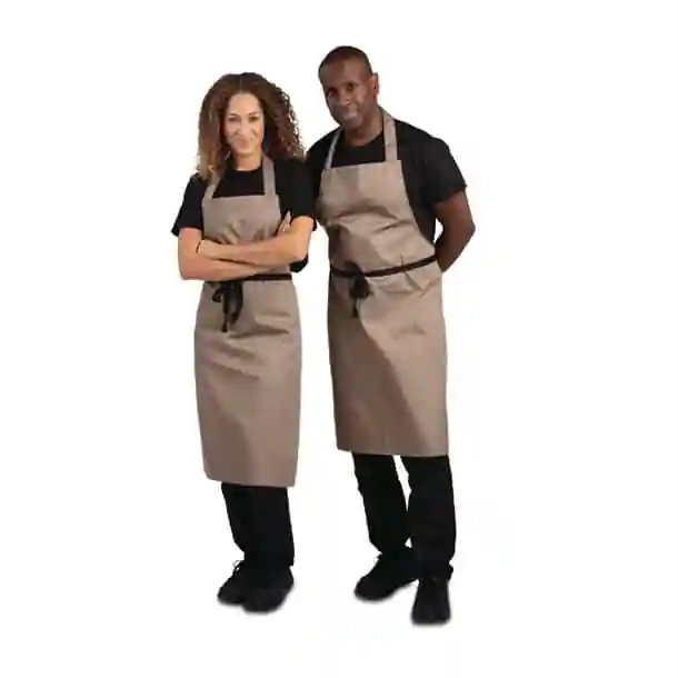 Whites Polycotton Bib Apron Tan - Image 6