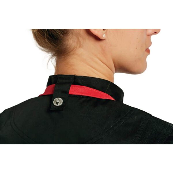 Chef Works Springfield Zipper Black Men’s Chefs Jacket