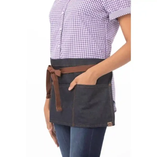 Chef Works Urban Memphis Waist Apron Indigo - Image 3