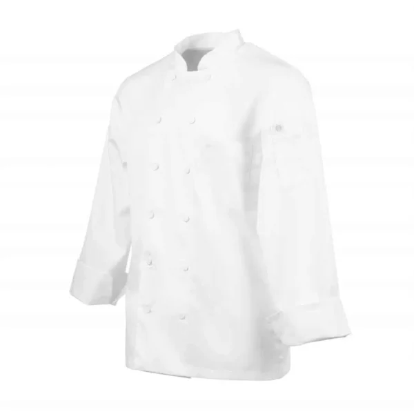 Chef Works Calgary Long Sleeve Cool Vent Unisex Chefs Jacket White - Image 13