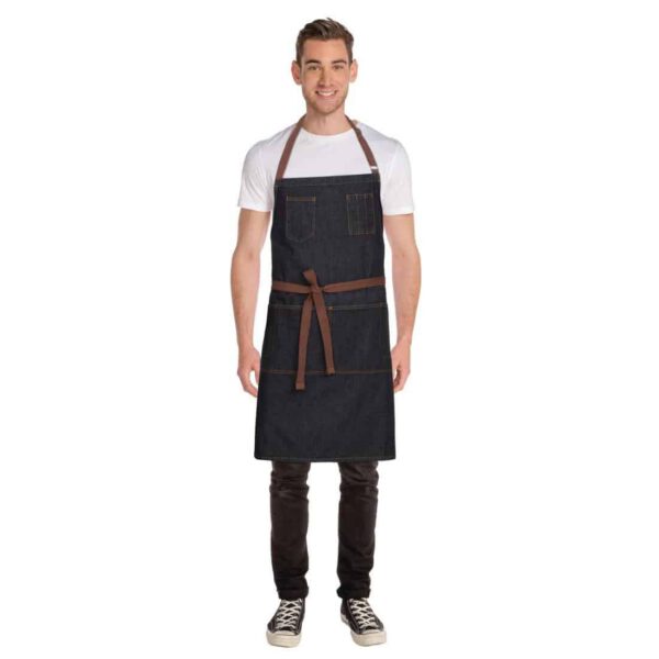 Chef Works Urban Memphis Bib Apron Black - Image 7
