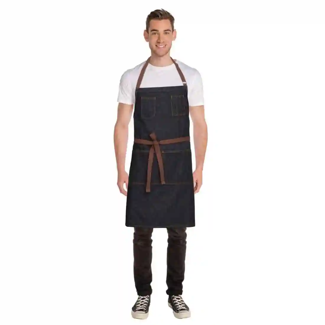 Chef Works Urban Memphis Bib Apron Black - Image 7