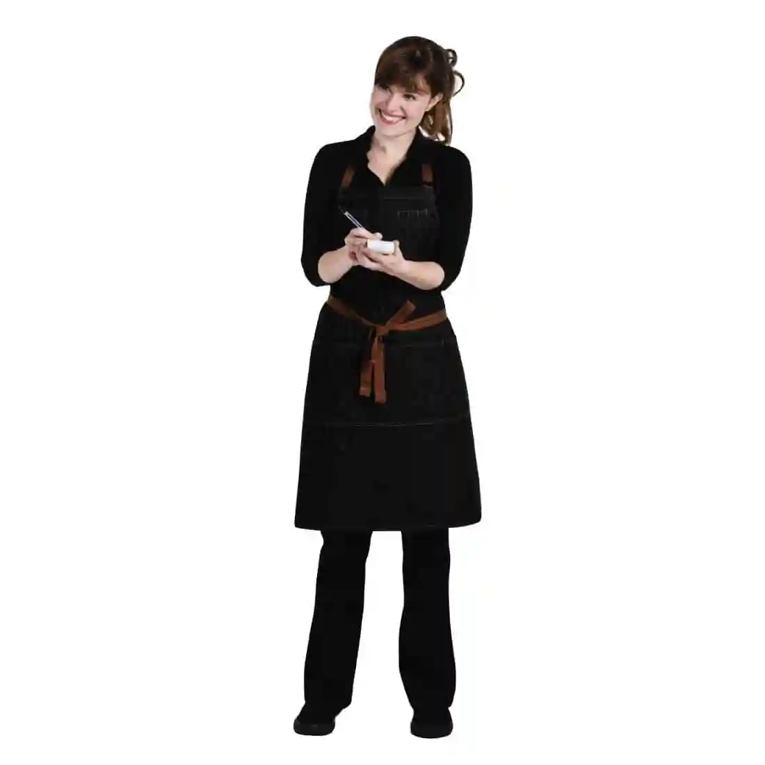 Chef Works Urban Memphis Bib Apron Black - Image 10