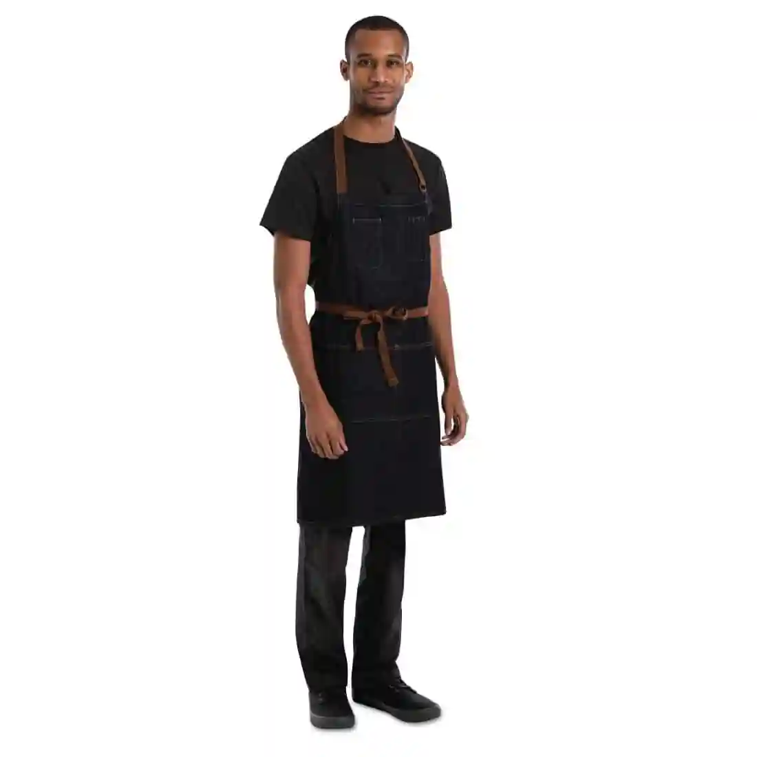 Chef Works Urban Memphis Bib Apron Indigo - Image 6