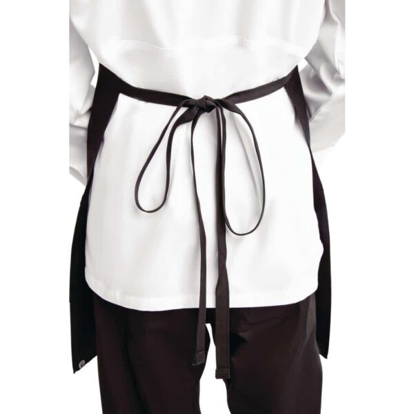 Chef Works Two Patch Pocket Bib Apron Black - Image 5