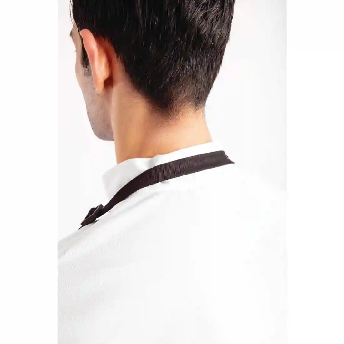 Chef Works Two Patch Pocket Bib Apron Black - Image 4