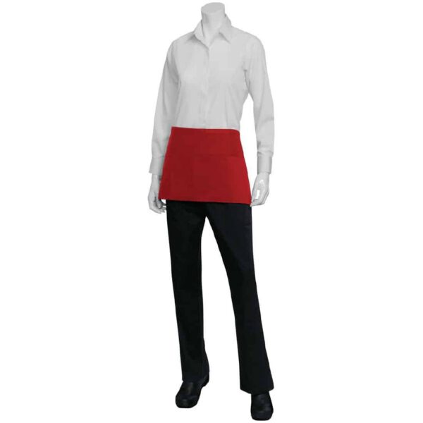 Chef Works Waist Apron Red - Image 3