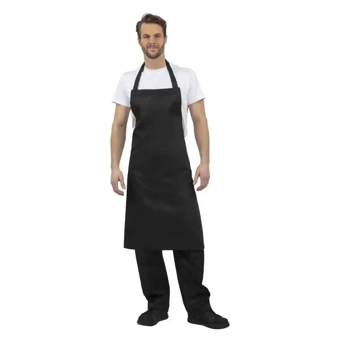 Whites Polycotton Bib Apron Black XL - Image 3