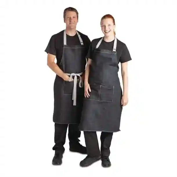 Whites Southside Bib Apron Denim Black - Image 7