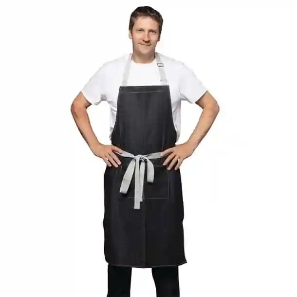 Whites Southside Bib Apron Denim Black - Image 2