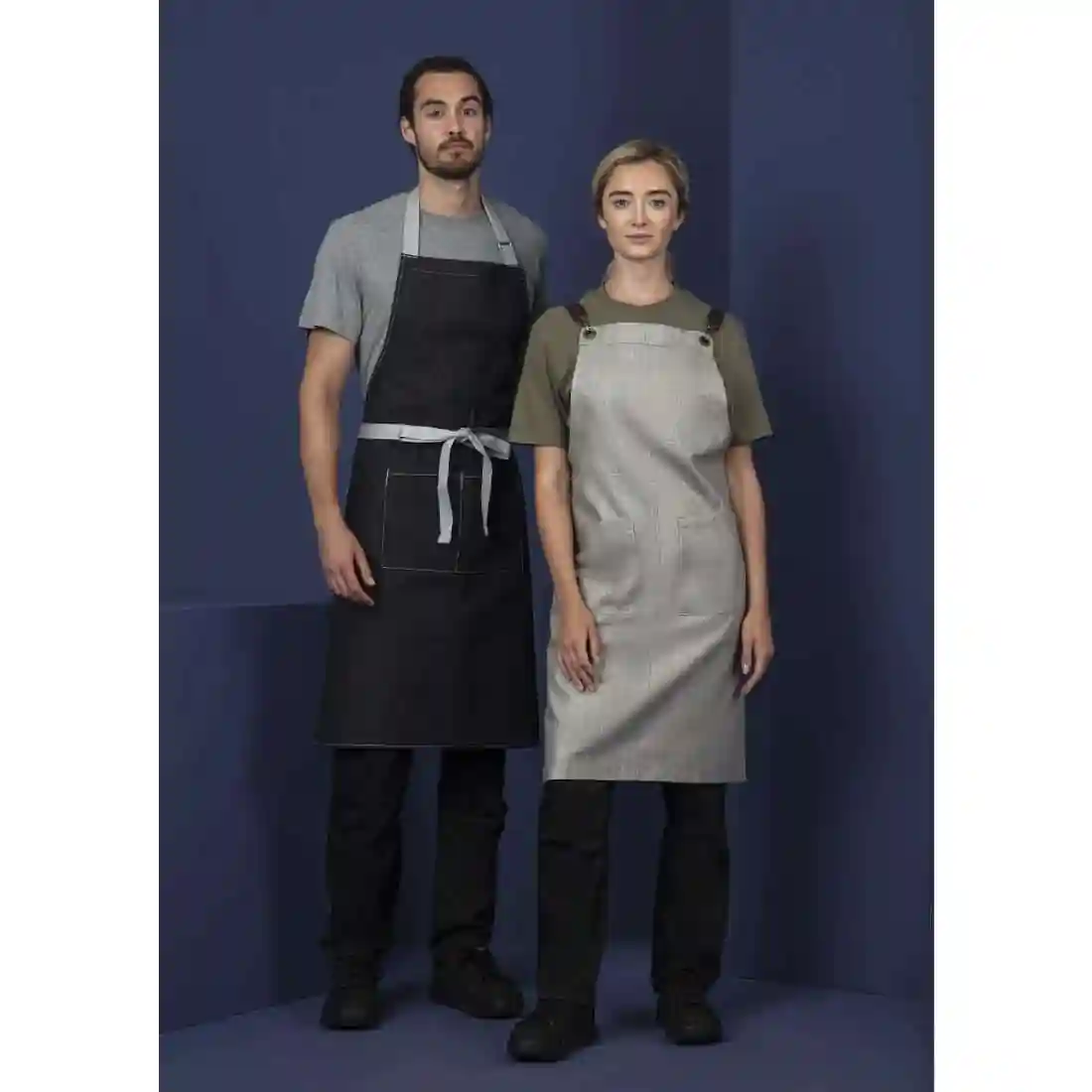 Whites Southside Bib Apron Denim Black - Image 10