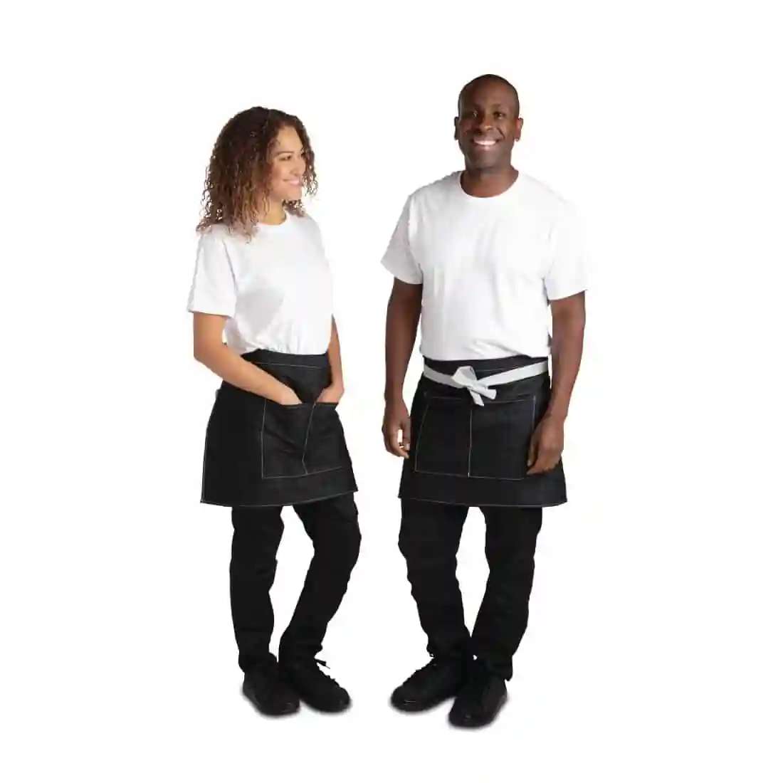 Whites Southside Waist Apron Denim Black 760mm - Image 5