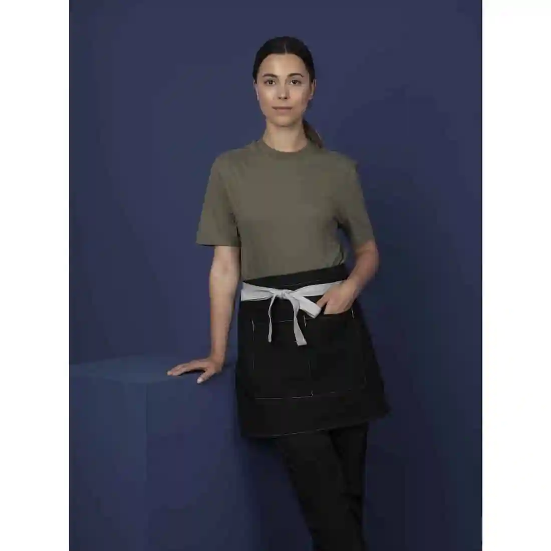 Whites Southside Waist Apron Denim Black 760mm - Image 7