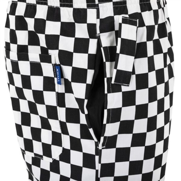 Whites Unisex Vegas Trousers Big Black & White Check - Image 12