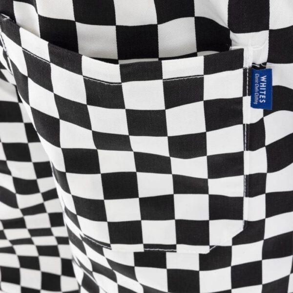 Whites Unisex Vegas Trousers Big Black & White Check - Image 10