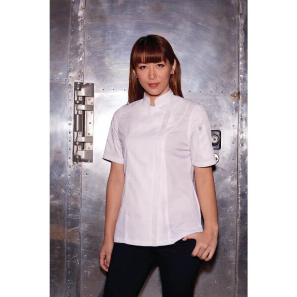 Chef Works Womens Springfield Black Zip Chefs Jacket - Image 12