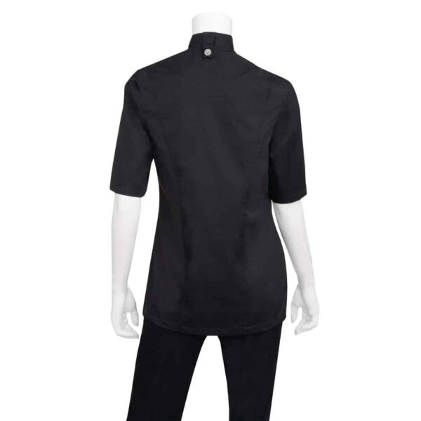 Chef Works Womens Springfield Black Zip Chefs Jacket - Image 14
